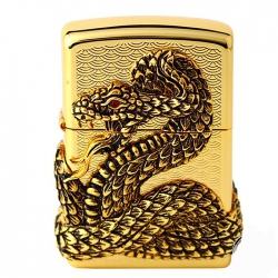 Bật lửa Zippo vàng bao phủ Thanh xà quấn quanh