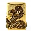 Bật lửa Zippo vàng bao phủ Thanh xà quấn quanh