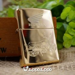 bật lửa zippo vàng bóng khắc xe honda 67 - Mã SP: ZPC1420