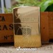 Bật lửa zippo vàng bóng khắc xe vespa