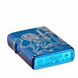 Bật Lửa Zippo Xanh Dương Khắc Biểu Tượng Sư Tử Trung Cổ
