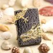 Bật Lửa Zippo Xuất Nhật Băng Đen Huy Hiệu Rồng Ba Chiều Mạ Vàng
