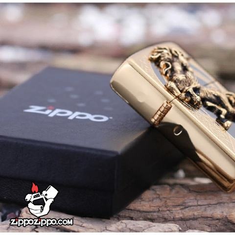 Bật lửa zippo xuất nhật chính hãng họa tiết  ngựa hoang dã Specials
