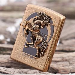 Bật lửa zippo xuất nhật chính hãng họa tiết  ngựa hoang dã Specials - Mã SP: ZPC0150