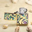 Bật Lửa Zippo Xuất Nhật Mạ Vàng Khảm Trai Các Con Số