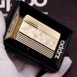 Bật Lửa Zippo Xuất Nhật Mạ Vàng Sâu Chạm Khắc Hình Hạt Quạt Trừu Tượng