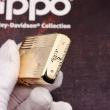 Bật Lửa Zippo Xuất Nhật Mạ Vàng Sâu Chạm Khắc Hình Hạt Quạt Trừu Tượng