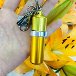 Bình đựng xăng xơ cua dành cho bật lửa zippo màu vàng - Mã SP: ZPC2492V
