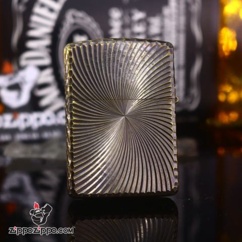Zippo chính hãng khắc không gian 3 chiều Mạ Vàng bản Amor Ver 11