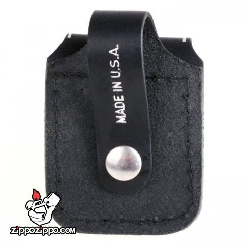 Túi đựng Zippo chất liệu da bò móc khoá luồn