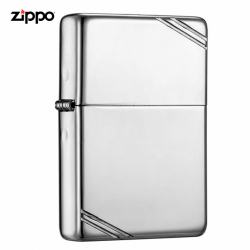 Zippo 14 - Bật lửa Zippo chính hãng phiên bản 1937 bạc nguyên khối chặt góc - Mã SP: ZPC0301