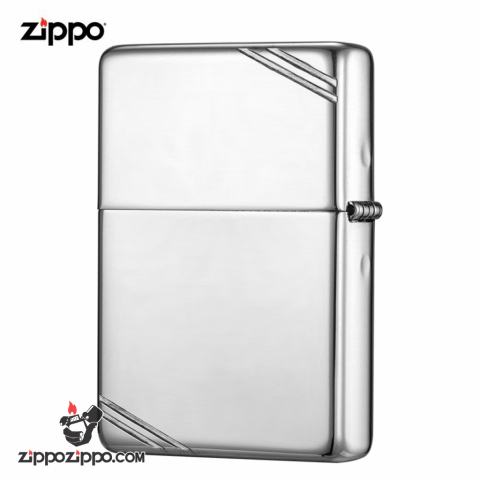 Zippo 14 - Bật lửa Zippo chính hãng phiên bản 1937 bạc nguyên khối chặt góc