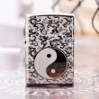 Zippo 150  Đen Bóng Khắc Hình Bát Quái Âm Dương