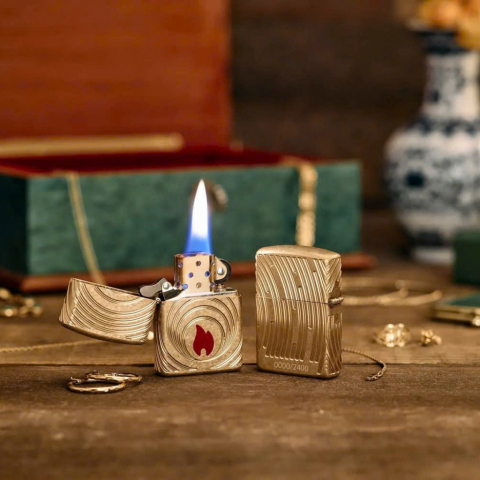 Zippo 2026 Collectible of the Year Asia – GENERATIONS Armor® Tumbled Brass – Zippo Coty 2026 – Zippo 47219