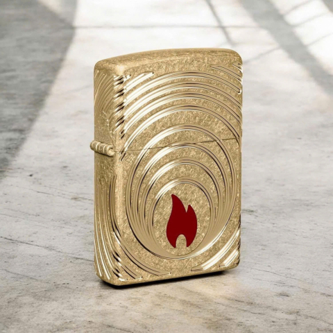 Zippo 2026 Collectible of the Year Asia – GENERATIONS Armor® Tumbled Brass – Zippo Coty 2026 – Zippo 47219