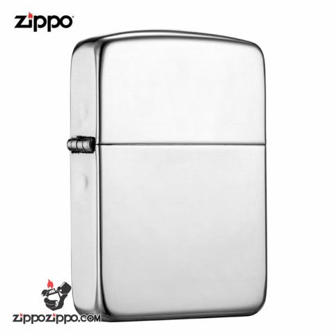 Zippo 23 - Bật lửa zippo chính hãng bạc trơn nguyên khối  phiên bản 1941