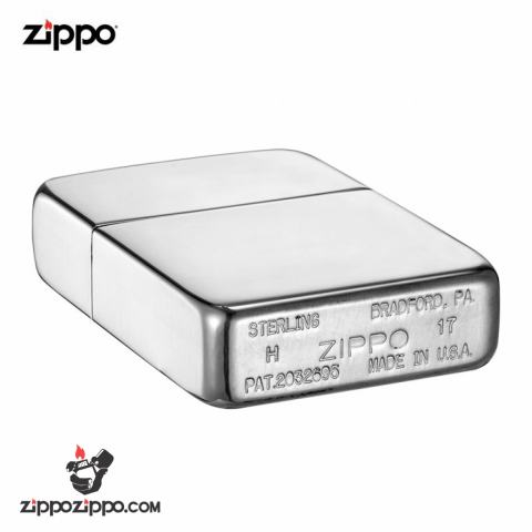 Zippo 23 - Bật lửa zippo chính hãng bạc trơn nguyên khối  phiên bản 1941