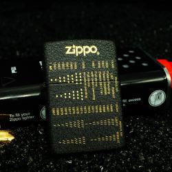 Zippo 236 Đen Nhám Khắc Các Đời Năm Sản Xuất - Mã SP: ZPC2507
