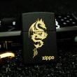 Zippo 236 Đen Nhám Khắc Rồng Châu Âu