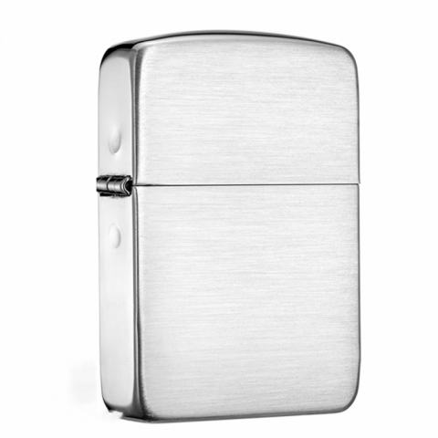 Zippo 24 - Bật Lửa Zippo Bạc Khối Cao Cấp Vân Xước Phiên Bản 1941
