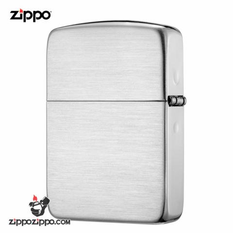 Zippo 24 - Bật Lửa Zippo Bạc Khối Cao Cấp Vân Xước Phiên Bản 1941