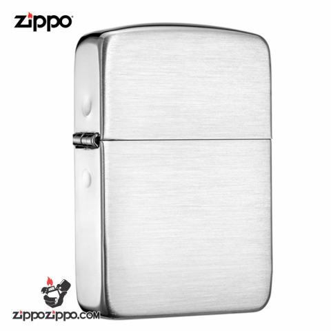 Zippo 24 - Bật Lửa Zippo Bạc Khối Cao Cấp Vân Xước Phiên Bản 1941