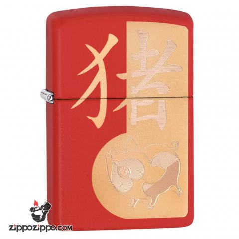 Zippo 29661 – Zippo Chinese Year of the Pig Red Matte