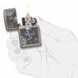 Zippo 29666 – Zippo Armor Skull and Spades Black Ice