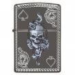 Zippo 29666 – Zippo Armor Skull and Spades Black Ice