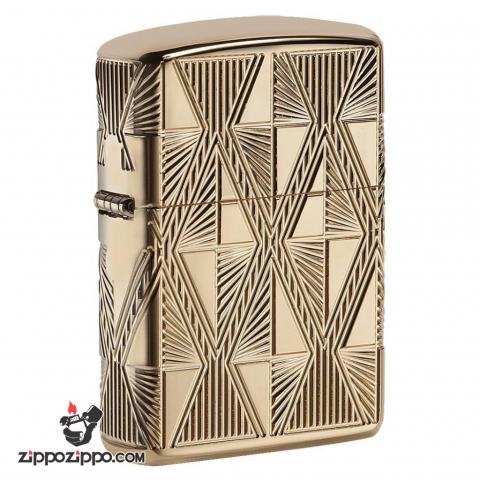 Zippo 29671 – Zippo Luxury Diamond Design High Polish Gold Plate