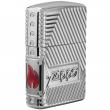 Zippo 29672 – Zippo Armor Multicut Bolts and Flame High Polish Chrome