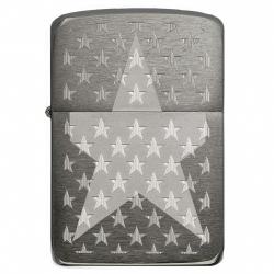 Zippo 29680 – Zippo Stars Replica Engraved Stars Black Ice - Mã SP: ZPC2209