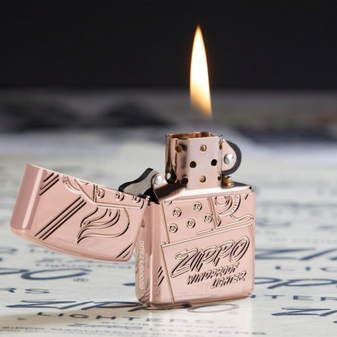Zippo 48768 – Zippo Script Collectible Armor Rose Gold