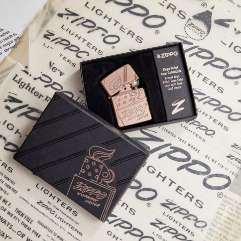 Zippo 48768 – Zippo Script Collectible Armor Rose Gold