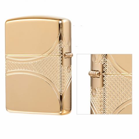 Zippo 49108 - Armor Khắc Sâu 360 MutilCut Biểu tượng Fleu-De-Lis