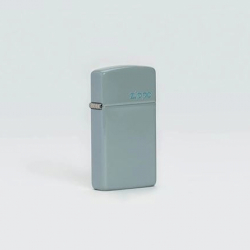 Bật Lửa Zippo Bản Nhỏ Sơn Màu Xám - Logo Zippo SKU 49527zl – Zippo Slim® Flat Grey Zippo Logo - Mã SP: ZPC4037