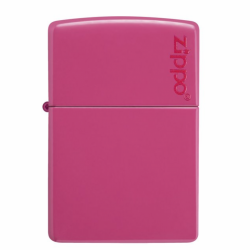 Bật Lửa Zippo Sơn Tĩnh Điện Màu Hồng Bóng Logo Zippo - Sku 49846ZL – Zippo Frequency Zippo Logo - Mã SP: ZPC4016ZL
