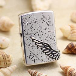 ZIPPO Angel's Wing's xuất hàn phiên bản màu bạc dòng Limited Edition XIX - Mã SP: ZPC2452-3