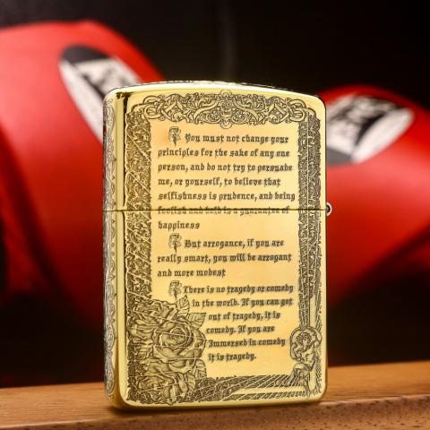 zippo armor khắc vua đầu lâu