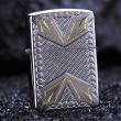 Zippo Chính Hãng Bạc Khắc 4 Mũi Giáo ở 4 góc vỏ dày