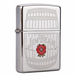 Zippo Chính Hãng Bạc Khắc Logo Hãng Rượu Jim Beam - Mã SP: ZPC1359