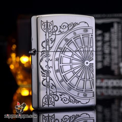 Zippo chính hãng bạc khắc phi tiêu