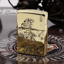 Zippo Chính Hãng Đồng Bóng Khắc Chúa Sơn Lâm - Mã SP: ZPC1144