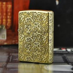 Zippo Chính Hãng Đồng Bóng Khắc Hoa Văn Phiên Bản Amor - Mã SP: ZPC1160-169
