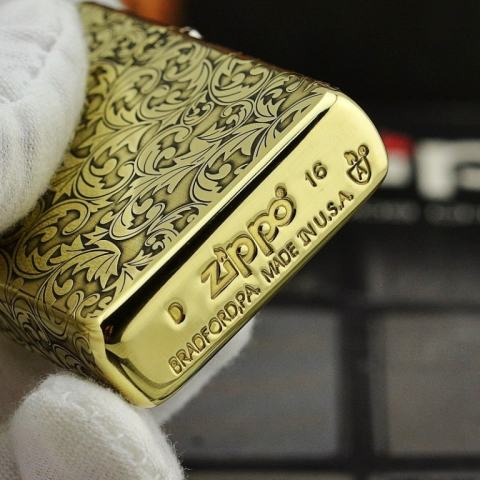 Zippo Chính Hãng Đồng Khắc Hoa Văn Xung Quanh Thánh Giá Bản Amor