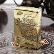 Zippo Chính Hãng Đồng Bóng Khắc Rồng Bao Quanh