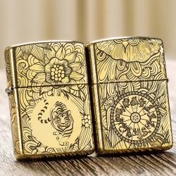 Zippo Chính Hãng Đồng Khắc 12 Con Giáp Tuổi Dần (hổ) - Mã SP: ZPC1636