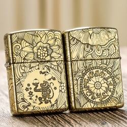 Zippo Chính Hãng Đồng Khắc 12 Con Giáp Tuổi Thân (khỉ) - Mã SP: ZPC1637