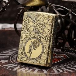 Zippo Chính Hãng Đồng Khắc Cung Hoàng Đạo Bảo Bình - Mã SP: ZPC1348