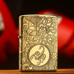 Zippo Chính Hãng Đồng Khắc Cung Hoàng Đạo Thiên Yết - Mã SP: ZPC1344
